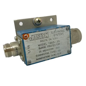 1965-35 JOSLYN DC-1000Mhz N(F-M) 50R Lighting arrester EMP Protector Surge Suppr - Picture 1 of 1