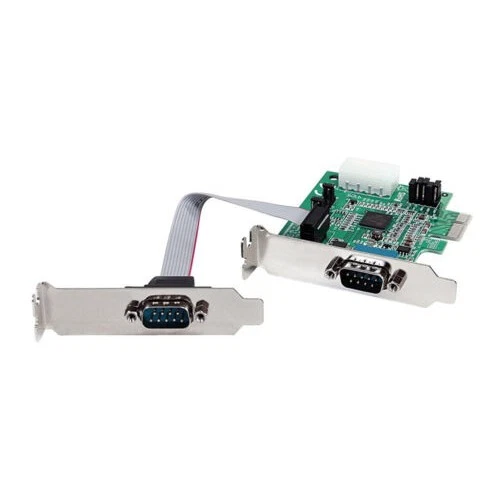 Startech PEX2S953 2 PORT PCI EXPRESS RS232 SERIAL ADAPTER CARD PCIE TO 2X SERIAL - Image 1 of 1