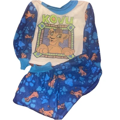 Disney Kovu the Lion King Simba's Pride Vintage Pajamas Toddler Size 3T RARE - Image 1 of 4