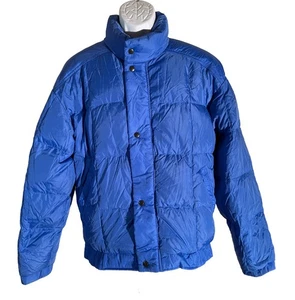 L.L. Bean Down Jim Whittaker Mountain Classics Puffer Down Blue Large USA - Picture 1 of 6