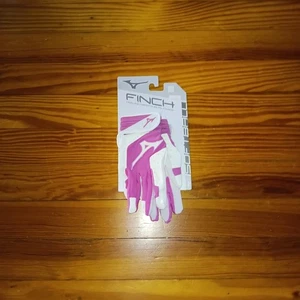 Pair of MIZUNO FINCH Girls Baseball Batting Gloves Youth XS Extra Small  - PINK! - Picture 1 of 3