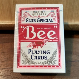 Bee Casino Quality Playing Cards Red Diamond Back Brand New Sealed (S3.8) - Picture 1 of 6