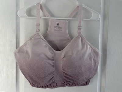 Kindred Bravely Sublime Hands Free Pumping and Nursing Bra 2X-Busty Pink Mauve - Image 1 of 4
