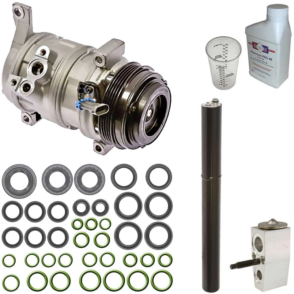 Compresor de aire acondicionado Omega con kit de reparación de aire acondicionado para Chevrolet Colorado GMC Canyon Foto 1 de 1