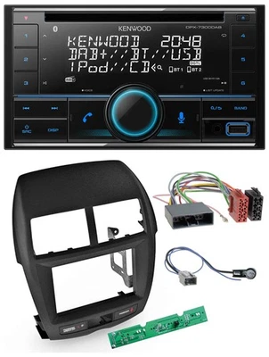 Kenwood CD 2DIN DAB USB MP3 Bluetooth Autoradio für Mitsubishi ASX 2010-2014 - Bild 1 von 4