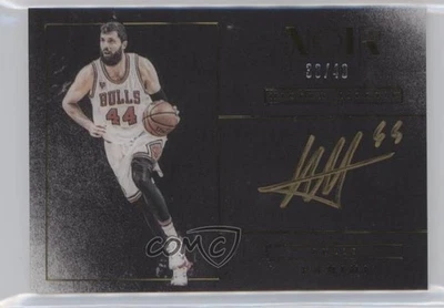 2015-16 Panini Noir Auto Noir Color /49 Nikola Mirotic #NC-NMT Auto - Image 1 of 2