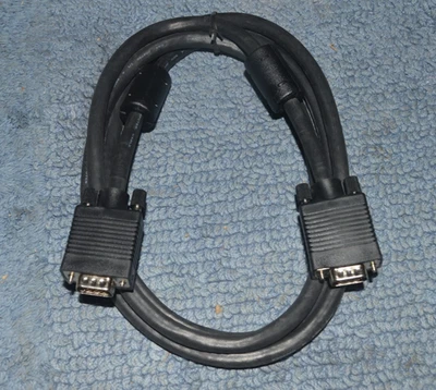 LOT OF 100 High Quality Heavy Duty 6ft VGA/SVGA Cable Male Ferrite Shielded - Image 1 of 4