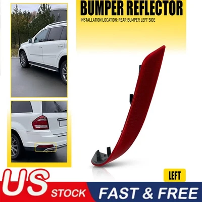 Refletor de para-choque traseiro para Mercedes-Benz GL-Class GL350 450 X164 2010-2012 esquerdo - Imagem 1 de 4