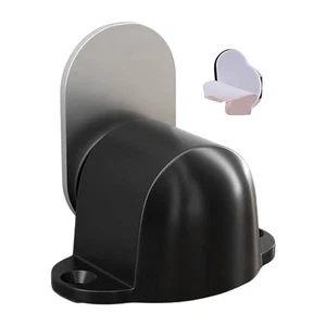 Zinc Alloy Door Stopper Easy Wall Mounted Installation with Magnetic Hold - Picture 1 of 12