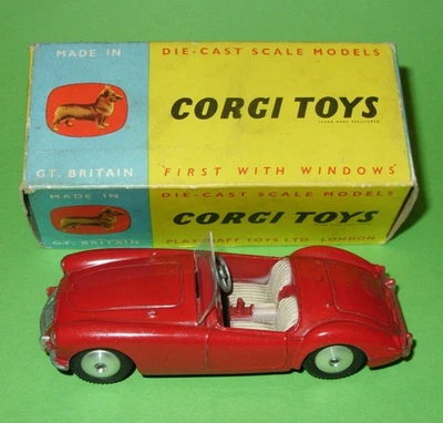 Corgi / 302 M.G.A Sports Car in Red / Boxed - Image 1 of 4