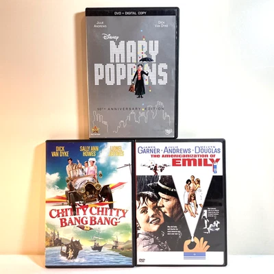 CHITTY CHITTY BANG BANG / MARY POPPINS / THE AMERICANIZATION OF EMILY (DVD Lot) - Image 1 of 4