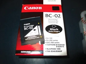 Canon Tintendrucker Paket Vintage ungeöffnet 1 x BC-02 schwarz für abgebildete Modelle - Bild 1 von 5
