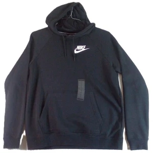 Nike Pullover Hoodie Womens Medium Black Kangaroo Pocket NWT - Picture 1 of 8