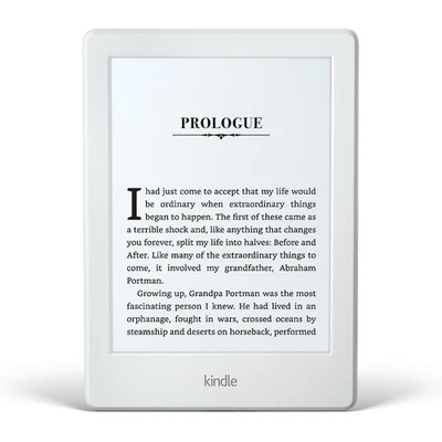 Kindle Paperwhite E-reader - White, 6" Display with Light, Wi-Fi, 4GB, Black - Image 1 of 2