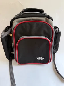 Mini Cooper Motoring Gear Wine Picnic Backpack Bag Black - Picture 1 of 3