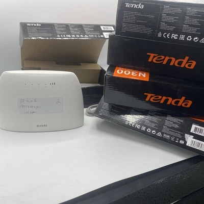 Tenda 4G03 N300 Wi-Fi 4G LTE router 300Mbps SIM 2 FE ports NO Power Cable - Image 1 of 4