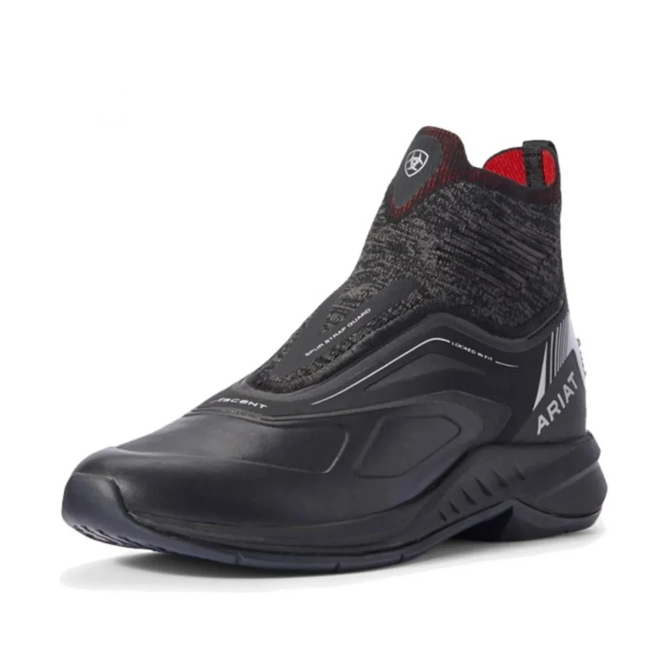 Ariat Women's Ascent Paddock Boots Black / Red 10032214 - Image 1 of 1