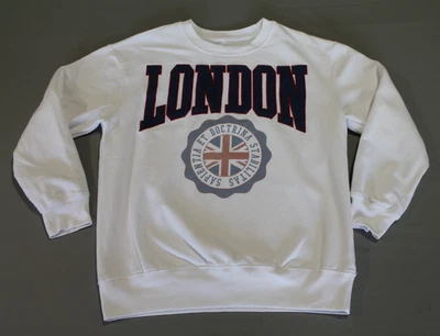 Pullover FREEZE para mujer color grande blanco/azul cuello redondo manga larga LONDRES Foto 1 de 4