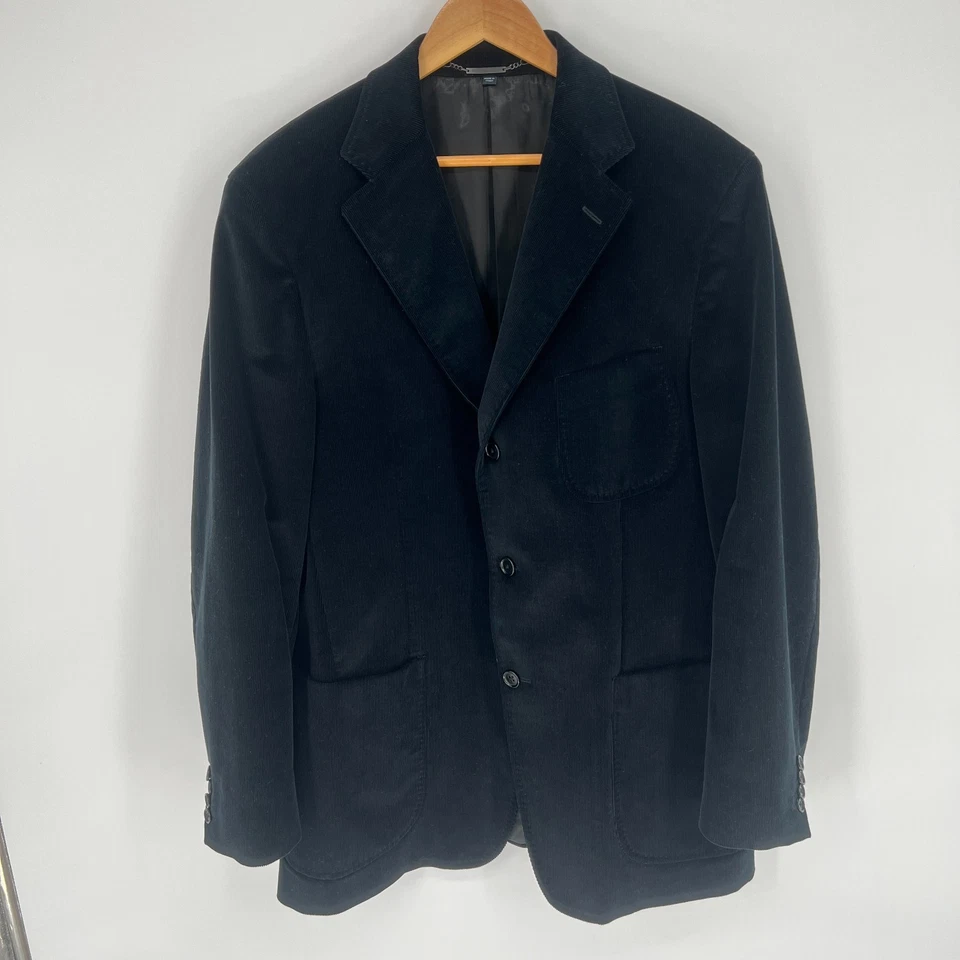 Abrigo Blazer Deportivo Burberry Pana Para Hombre Talla L Negro Clásico Diseñador Italia Foto 1 de 4