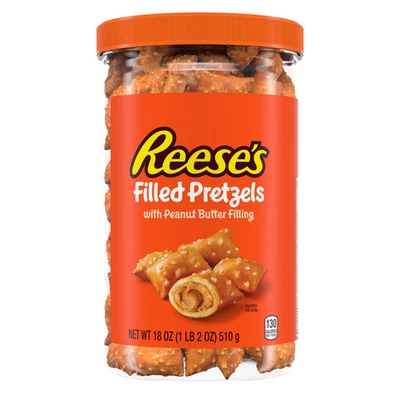 Pretzels rellenos de mantequilla de maní Reese's, tamaño compartido de 18 oz Foto 1 de 4