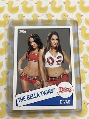 BELLA TWINS #55 BRIE NIKKI 2015 TOPPS HERITAGE WWE WRESTLING TOTAL DIVAS - Image 1 of 2