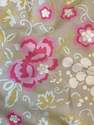 PINE CONE HILL ANNIE SELKE UME PLATINUM BOHO FLORAL KING DUVET STD SHAM PAIR SET - Image 1 of 4