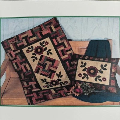 Chickadee Hollow Designs Autumn Roses Quilt Pattern CDH116 (2006) Table Runner - Image 1 of 3