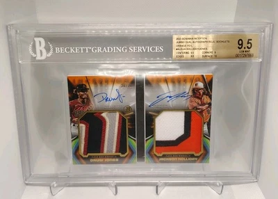 Jackson Holliday Druw Jones Bowman Inception Dual Auto /25 Book BGS 9.5 Auto 10 - Image 1 of 4