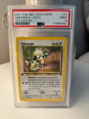 PSA 9 2001 Pokemon 1st Edition Smeargle 11/75 Neo Discovery Holo MINT 💎 - Image 1 of 3
