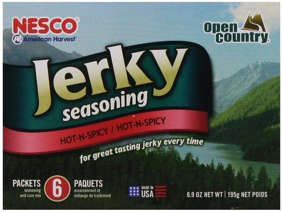 Paquete de 6 condimentos Nesco Jerky sabor caliente y picante BJH-6 y mezcla de cura Foto 1 de 4