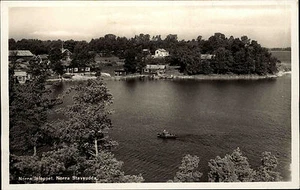 Cartolina Norra Stavsudda Svezia Sverige ~ 1930/40 panorama lago acque paesaggio - Foto 1 di 1