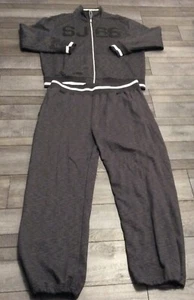 SEAN JOHN ZIPPER FRONT 2 PC MEN'S GRAY/BLACK TRACKSUIT TOP & JOGGERS SET  3XL - Picture 1 of 5