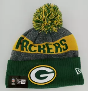 New Era NFL Green Bay Packers Cold Weather Knit Beanie with Pompom Unisex Neu mit Etikett - Bild 1 von 11