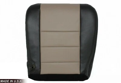 Ford Excursion Eddie Bauer 2005 cubierta de asiento de vinilo de repuesto inferior negro tostado Foto 1 de 4