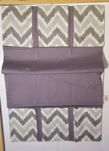NEW Bacati Zigzag Nursery Storage Changing Table Storage Runner Grey - Picture 1 of 3