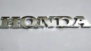 NEW Honda Chrome Script Emblems Rear Trunk Badge Letters 3D Strong Self Adhesive - Picture 1 of 1