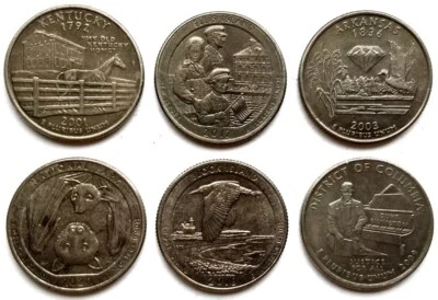 2001P 2003P 2009P 2017D 2018P 2020P Improperly Annealed Black Beauty Error Coins - Image 1 of 2