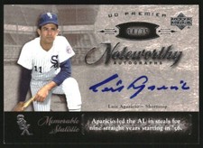 2007 Upper Deck Premier Noteworthy Autographs Luis Aparicio Auto /35