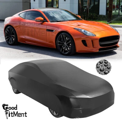For Jaguar F Type 2014-23 Car Cover Waterproof Anti-UV Outdoor All Weather Black - Изображение 1 из 4