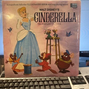 Walt Disney CINDERELLA The Story and the Songs 1969 Vinyl Record 3908 LP Book - Picture 1 of 16