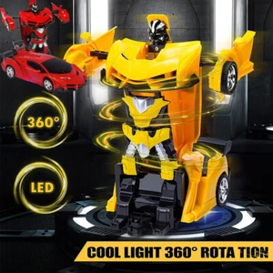 2.4Ghz Remote Control Car Transform Toys RC Car Toys with Deformation Rotating - Picture 1 of 17