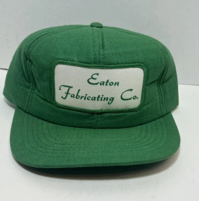 🔥De colección Eaton Fabricating Company Parche Snapback Espuma Completa Sombrero de Camionero Verde Foto 1 de 4