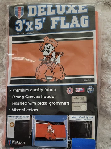 Oklahoma State Cowboys Football Flag 3x5 New Fast USA Shipping 3 x 5 Banner Cover