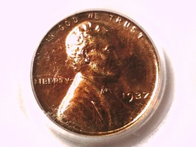 Centavo de trigo Lincoln 1937 a prueba graduación profesional PR 64 RD 22036143 Foto 1 de 3