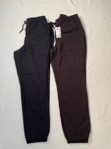 Nuevo con etiquetas Pantalones para Correr Relajados para Mujer Nine West Negro Lurex a Rayas Cintura M - Imagen 1 de 15