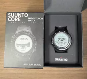 SUUNTO Watch Core Regular Black The Outdoor Watch SS014809000 with Box Used JP - Bild 1 von 8