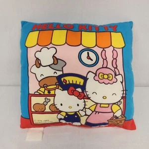 Rare Vintage Sanrio Hello Kitty Pillow 1993 9in x 9in Shopping Trip Pre Owned  - Picture 1 of 24