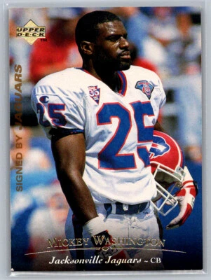 # 283 Mickey Washington Jacksonville Jaguars 1995 Upper Deck - Image 1 of 2