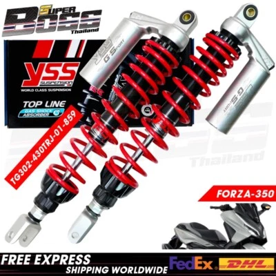 Амортизатор YSS G-SPORT красный/серебристый 430 мм. Для HONDA FORZA-300/350 - Изображение 1 из 4