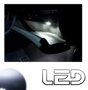 Pour Ford FUSION - 2 Ampoules Led Blanc Eclairage Boite gants Vide poche - Imagen 1 de 2